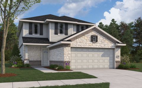 New construction Single-Family house 16518 Ginger Xing, Elmendorf, TX 78112 plan Mansfield - image