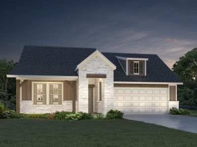 New construction Single-Family house 135 Coopers Hawk Crst, Cedar Creek, TX 78612 plan The Oleander (401) - image