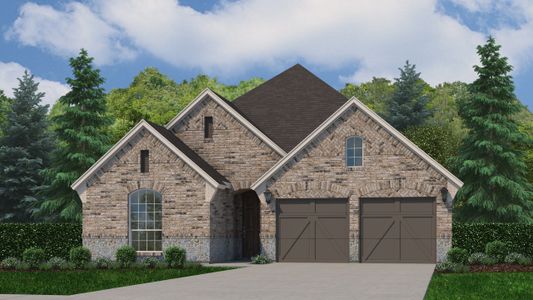 Plan 1140 Elevation A with Stone