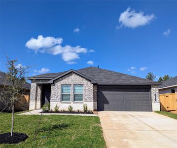 New construction Single-Family house 40915 Seasoned Oak Lane, Magnolia, TX 77354 Camden- photo 0