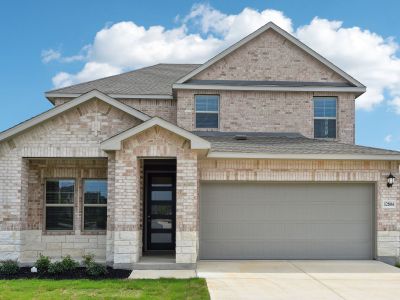 Front exterior of the Matador floorplan at a Meritage Homes community. Front exterior of the Matador floorplan at a Meritage Homes community.