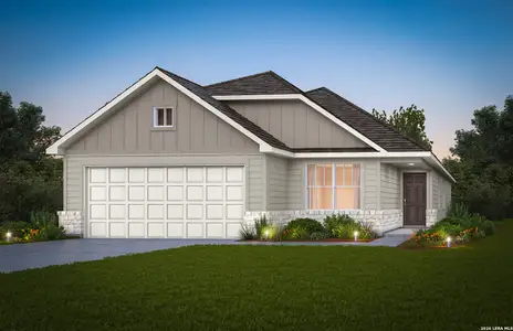 New construction Single-Family house 1660 Quiet Teal, New Braunfels, TX 78130 plan Chatfield - image