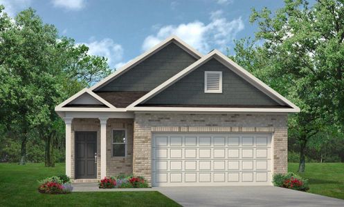 New construction Single-Family house 15202 Black Scoter Ct, Magnolia, TX 77354 The Mockingbird II- photo 0