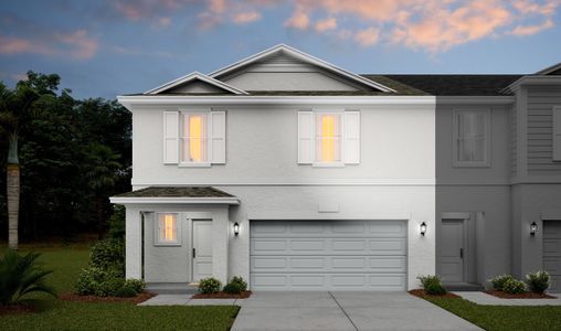 New construction Townhouse house 678 Northeast Waters Edge Lane, Port Saint Lucie, FL 34983 Warner- photo 0