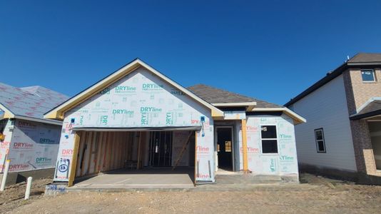 New construction Single-Family house 749 Palo Brea Loop, Hutto, TX 78634 Brodie Homeplan- photo 0