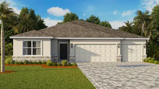 New construction Single-Family house 2902 Indian River Pkwy, Mims, FL 32754 plan Covington - image