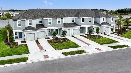 New construction Townhouse house 2222 Paravane Way, Wesley Chapel, FL 33543 Marigold- photo 0