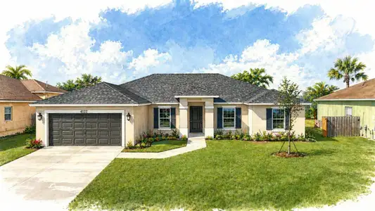 New construction Single-Family house 4122 Sw Baird St, Port St. Lucie, FL 34953 - image