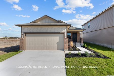 New construction Single-Family house 1671 Lost Nook, New Braunfels, TX 78130 plan Azalea - 30' Smart Series - image