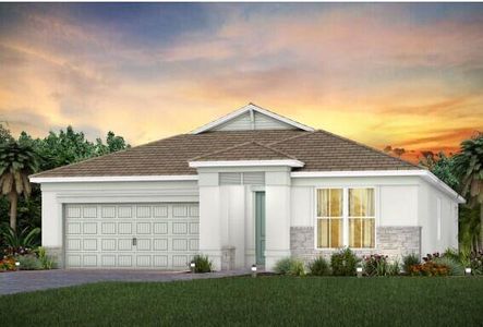New construction Single-Family house 14209 Sw Incarnadine Ln, Port St. Lucie, FL 34987 plan Palmary - image