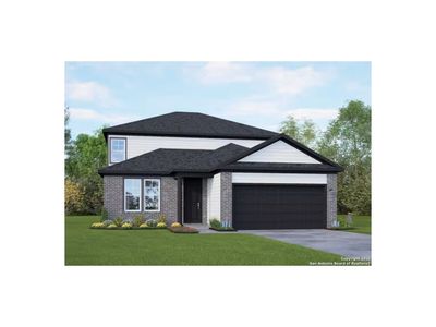 New construction Single-Family house 8742 Thyme Mdw, Elmendorf, TX 78112 plan The Douglas C - image