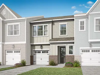 New construction Townhouse house 715 Latta Rd, Durham, NC 27712 plan Lincoln - image