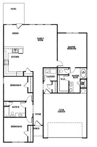 New construction Single-Family house Hinesville, GA 31313 plan The Saunders - image
