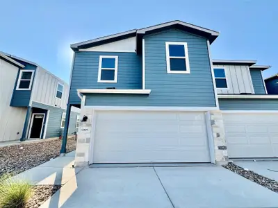 New construction Townhouse house 12809 Village Spun Plz, Buda, TX 78610 plan The Waterloo (175E) - image