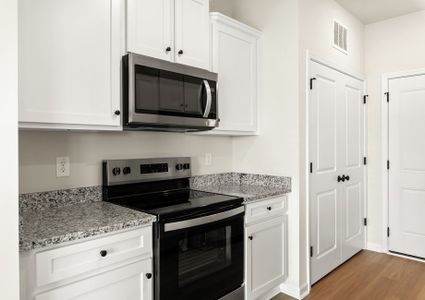 This home has wood cabinetry