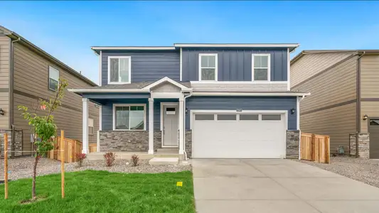 New construction Single-Family house 18379 Field Mint Pt, Parker, CO 80134 PENDLETON- photo 0