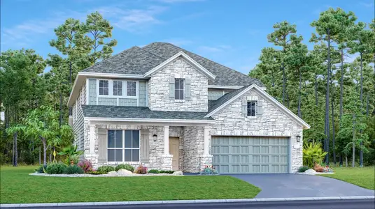 New construction Single-Family house 1612 Tinnen House St, Georgetown, TX 78628 Baveno- photo 0