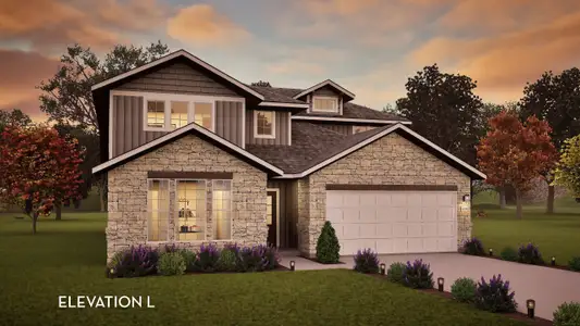 New construction Single-Family house 521 Exploration Cir, Liberty Hill, TX 78642 plan Yuma - image