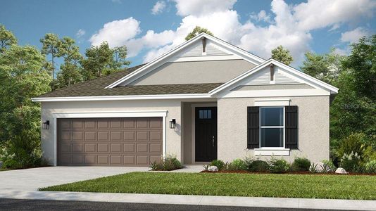 New construction Single-Family house 2136 Babbling Brook Blvd, Auburndale, FL 33823 Grenada- photo 0