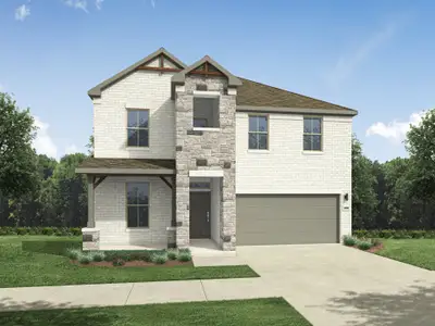 New construction Single-Family house 216 Tolo Dr, Elgin, TX 78621 plan Sapphire | Trinity Ranch - image