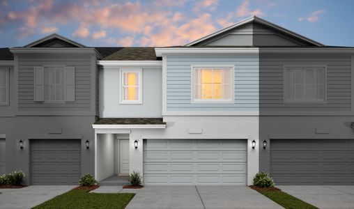 New construction Townhouse house 845 Northeast Trailside Run, Port Saint Lucie, FL 34983 Fullerton V- photo 0