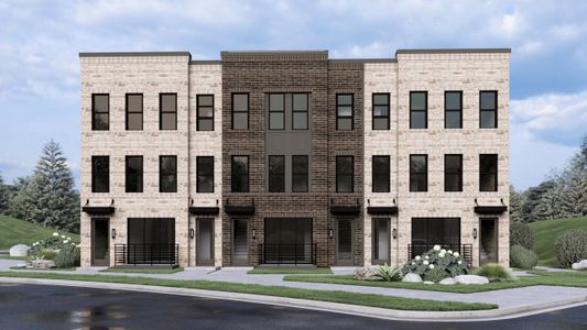 New construction Condo house 692 Urban Grange Wy, Suwanee, GA 30024 plan Burton - image