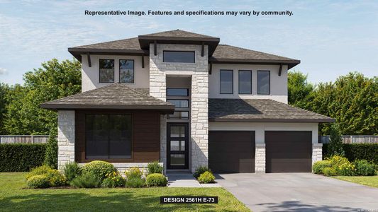 New construction Single-Family house 22219 Rustic Holw, San Antonio, TX 78258 plan 2561H - image