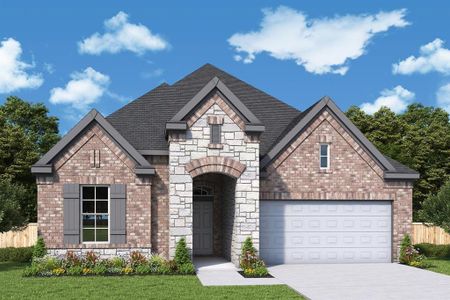 New construction Single-Family house 12331 Grassy Bend Drive, Mont Belvieu, TX 77523 The Danbridge- photo 0