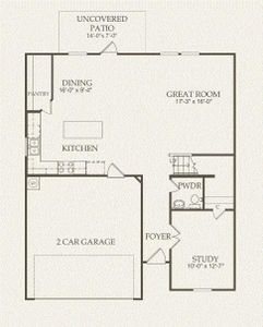 Centex Homes, Sandalwood floor plan