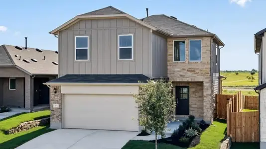 New construction Single-Family house 127 Bayou Mint Blvd, Buda, TX 78610 plan Harrier - image