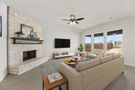 New construction Single-Family house 3841 Eagles Bluff Rd, Midlothian, TX 76065 plan Concept 2464 - image