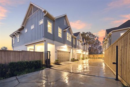 Offering a low maintenance lifestyle, thee single family homes feature Hardie Plank lap siding system and controlled access gate.