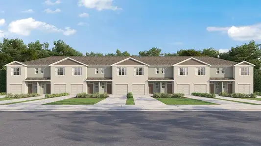 New construction Townhouse house 17260 English Chestnut Wy, Land O' Lakes, FL 34638 plan Pearson - image