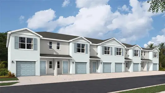 New construction Townhouse house 4605 Pleasant Ave, Palm Harbor, FL 34683 plan Pearson - image