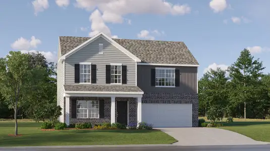 New construction Single-Family house 1637 Cottage Creek Dr, Bessemer City, NC 28016 plan Bishop - image