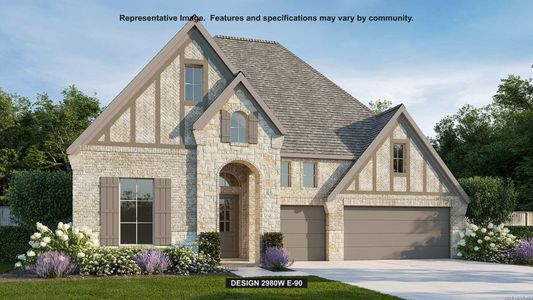 New construction Single-Family house 14414 Searchers Pass, San Antonio, TX 78254 plan 2980W - image