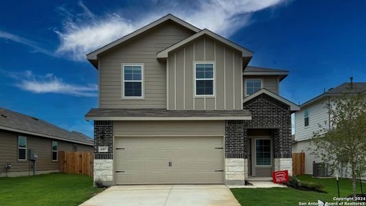 New construction Single-Family house Thyme Garden, San Antonio, TX 78073 The Emma- photo 0