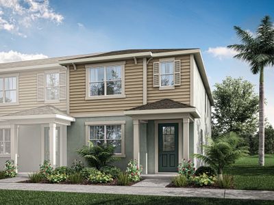 New construction Townhouse house 2740 Camellia Flower St, Apopka, FL 32703 Catalina II- photo 1 1