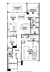 New construction Duplex house 3430 Club Terrace Wy, Wickenburg, AZ 85390 plan Valletta - image