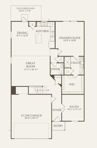 Centex Homes, Granville floor plan