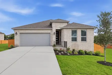 New construction Single-Family house 121 Amber Oak Ln, Georgetown, TX 78628 plan Chambray - image