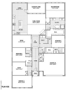 Plan 1638 1st Floor