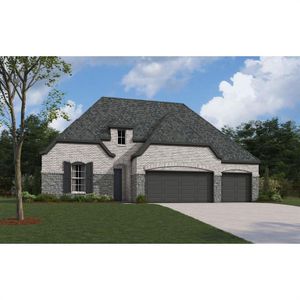 The Bridgeport II Floorplan - French Provincial Exterior - Stone Option