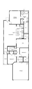 This floor plan features 3 bedrooms, 2 full baths and over 1,600 square feet of living space.