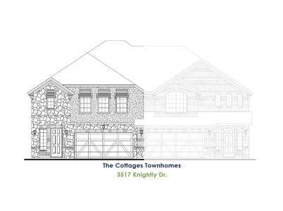 New construction Duplex house 3521 Jester Dr, Lewisville, TX 75056 plan TH Building 10 Unit 1 C - image