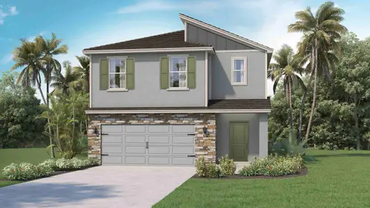New construction Single-Family house 2379 Bender Dr, Zephyrhills, FL 33541 plan Robie Modern - image