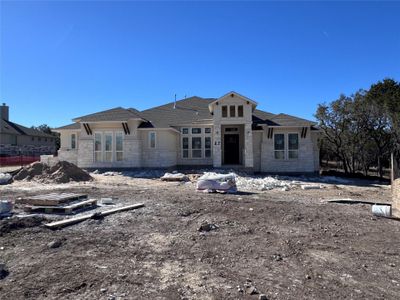 New construction Single-Family house 205 Nighthorse, Liberty Hill, TX 78642 San Simeon II- photo 0