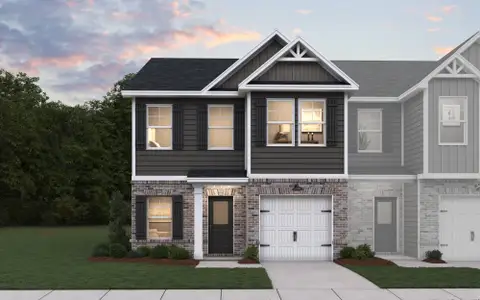 New construction Townhouse house 8397 Columbia Ct, Palmetto, GA 30268 plan Bristol - Townhomes - image