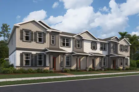 New construction Townhouse house 1378 Mount Royal Dr, St. Cloud, FL 34771 plan Rutland - Townhome Series - image