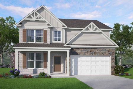New construction Single-Family house 8131 Pine Ridge Rd, South Fulton, GA 30213 plan Inwood - image